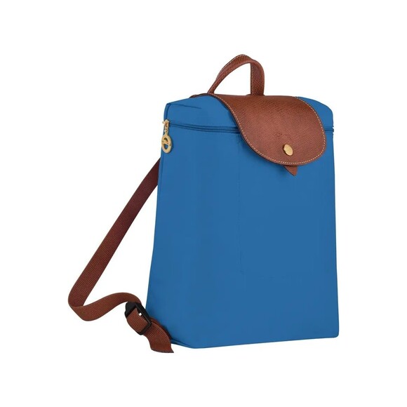 Longchamp Cobalt Le Pliage Original Nylon Leather Trim Foldable Backpack main image 5